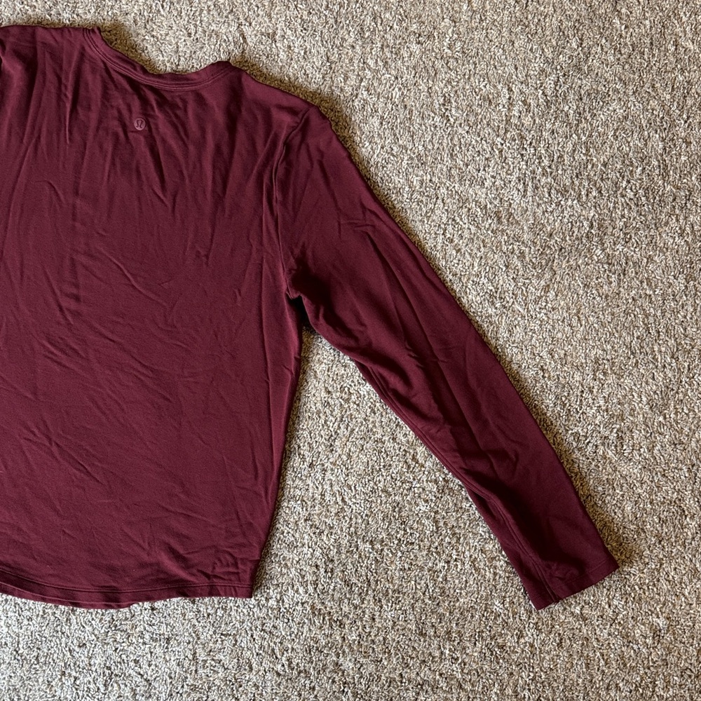 Lululemon Women’s Love Long-Sleeve Shirt Burgundy Small - Picture 6 of 6